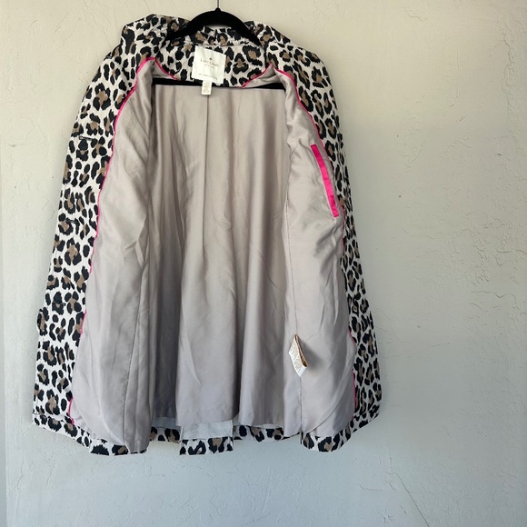 Kate Spade Cotton Blend Leopard Print A-line Coat Women's Size Small Button Up - Picture 7 of 15